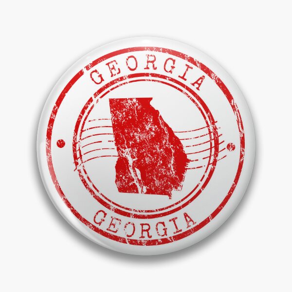 Artikelvorschau, Georgia State Map Vintage Red Rubber Stamp entworfen und verkauft von chaaval.
