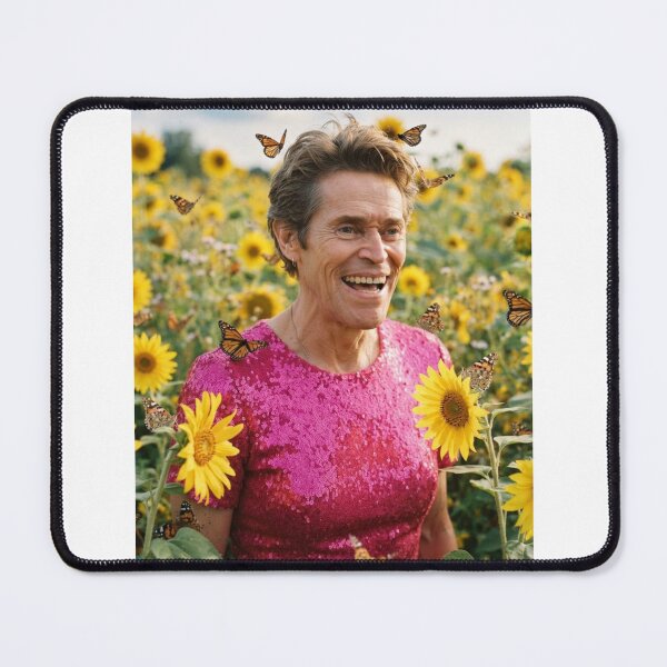Item preview, Willem dafoe sunflower pink dress Funny prank meme gift weird christmas birthday designed and sold by CheeseBlueprint.