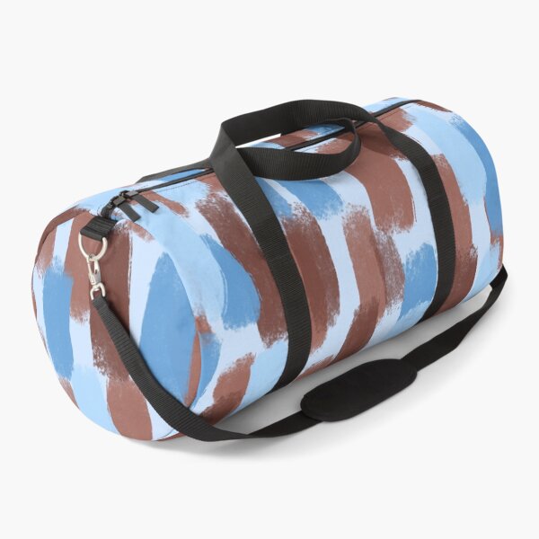 Item preview, Blue and Brown Brush Strokes, Abstract Pattern designed and sold by OneThreeSix.