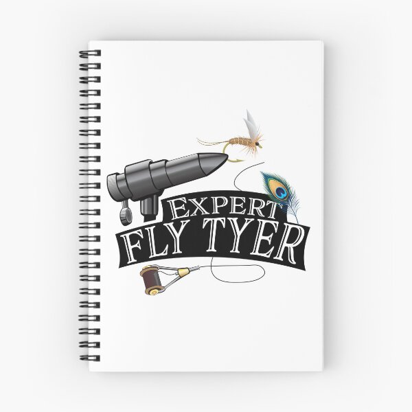 Item preview, Fly tying logo style illustration "Expert Fly Tyer" dry fly. designed and sold by Art-Horizon.