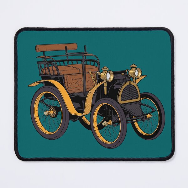 Item preview, 1898 Renault Voiturette Antique French Horseless Carriage Graphic Art Print designed and sold by FreiherrPK.