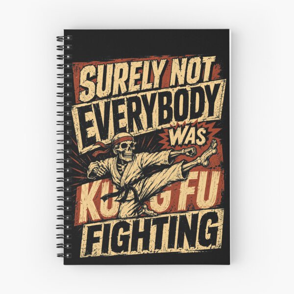 Item preview, Surely Not Everybody Was Kung Fu Fighting Martial Arts Humor Skeleton designed and sold by HumansStuck12.