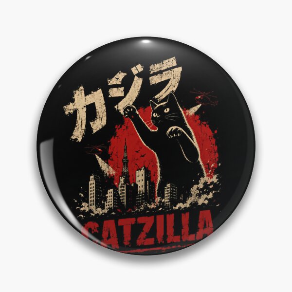 Item preview, Catzilla ゴジラ Godzilla Cat Monster Feline City Destruction designed and sold by RetroMini2026.