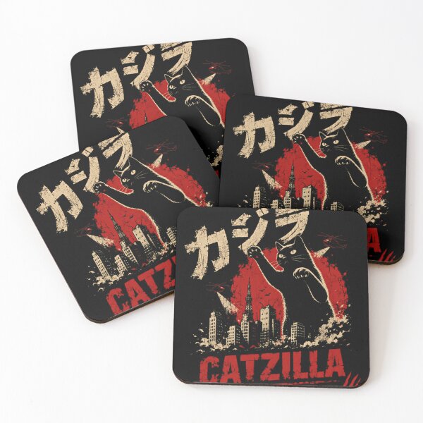 Item preview, Catzilla ゴジラ Godzilla Cat Monster Feline City Destruction designed and sold by RetroMini2026.