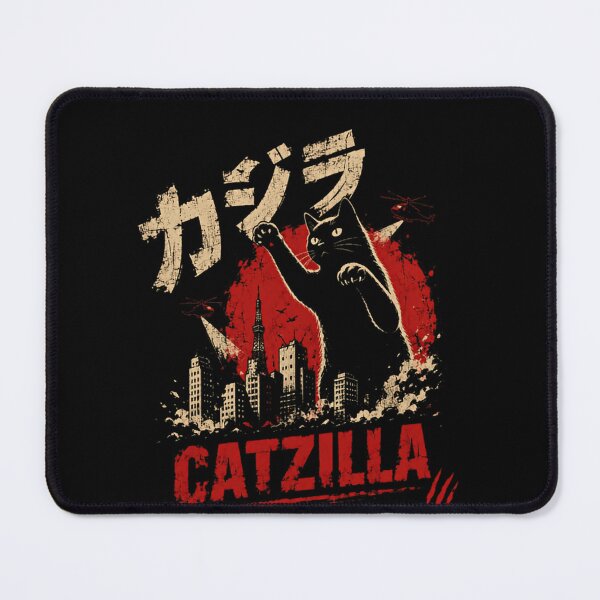 Item preview, Catzilla ゴジラ Godzilla Cat Monster Feline City Destruction designed and sold by RetroMini2026.