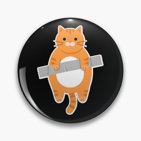 Item preview, Funny Orange Cat Duct Taped Hanging Art designed and sold by Dmo3HarkoArt.