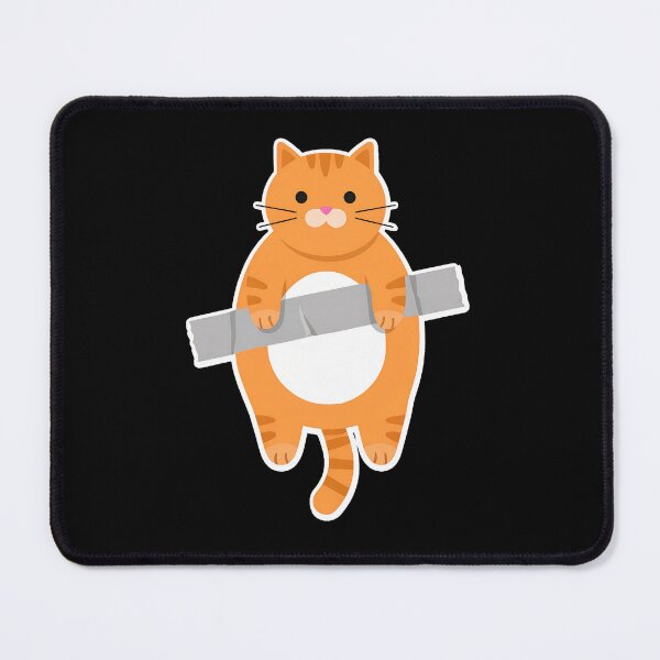Item preview, Funny Orange Cat Duct Taped Hanging Art designed and sold by Dmo3HarkoArt.