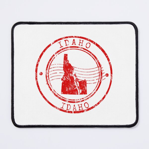 Item preview, Idaho State Map Vintage Red Rubber Stam designed and sold by chaaval.