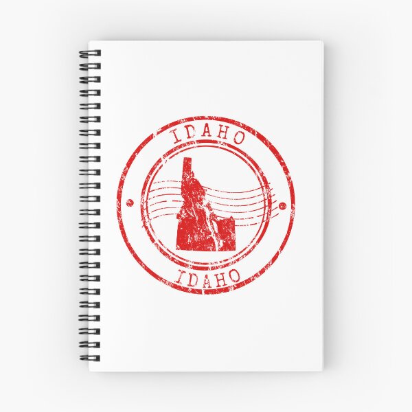 Item preview, Idaho State Map Vintage Red Rubber Stam designed and sold by chaaval.