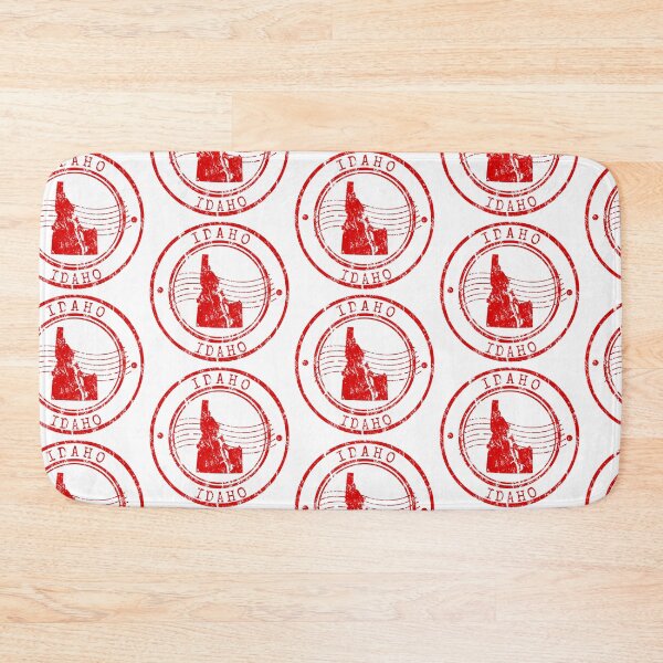 Item preview, Idaho State Map Vintage Red Rubber Stam designed and sold by chaaval.