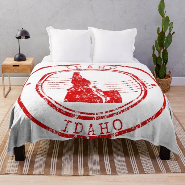 Item preview, Idaho State Map Vintage Red Rubber Stam designed and sold by chaaval.