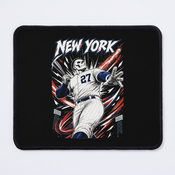 Item preview, New York Skeleton Baseball Batter Action Graphic designed and sold by SonyaHarr80213.