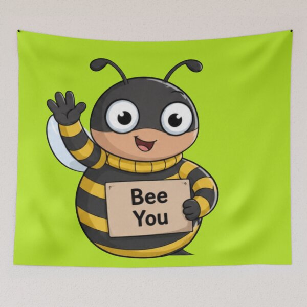 Item preview, Bee You Cute Cartoon Bee designed and sold by MushArtist.