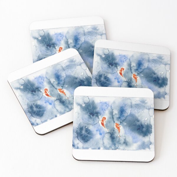 Item preview, Watercolour Koi Fish Swimming  designed and sold by art-by-natarsha.