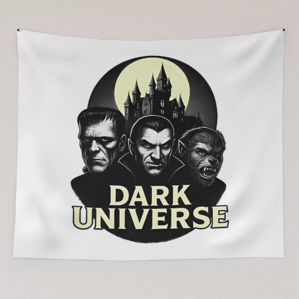 Item preview, Dark Universe Classic Monsters – Black \U0026 White Horror Tribute Tee designed and sold by FrankyTepper.