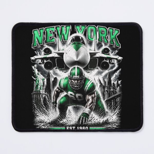 Item preview, New York Est. 1960 Green Football Jet Graphic designed and sold by RobertWil12795.