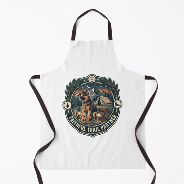 Item preview, German Shepherd Camping Badge designed and sold by SHOP-Corner.