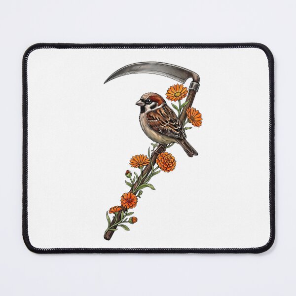 Item preview, scythe and sparrow, dark romance, dark cottage core designed and sold by inkdrinkingdove.