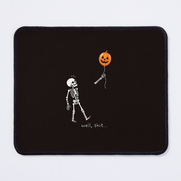 Item preview, Well Shit Humorous Skeleton Halloween Balloon Design designed and sold by ImeldaSparks.