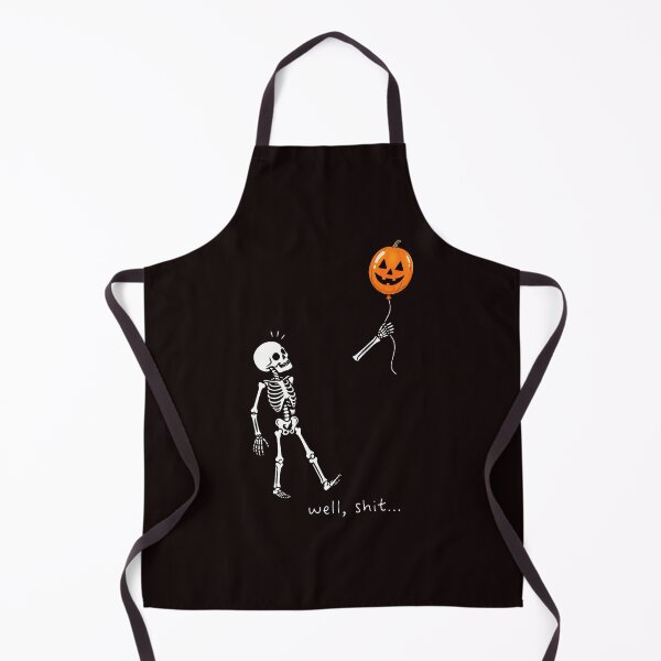 Item preview, Well Shit Humorous Skeleton Halloween Balloon Design designed and sold by ImeldaSparks.