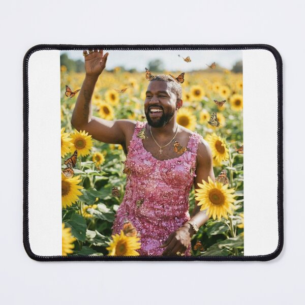 Item preview, Kanye west sunflower pink dress Funny prank meme gift weird christmas birthday designed and sold by CheeseBlueprint.