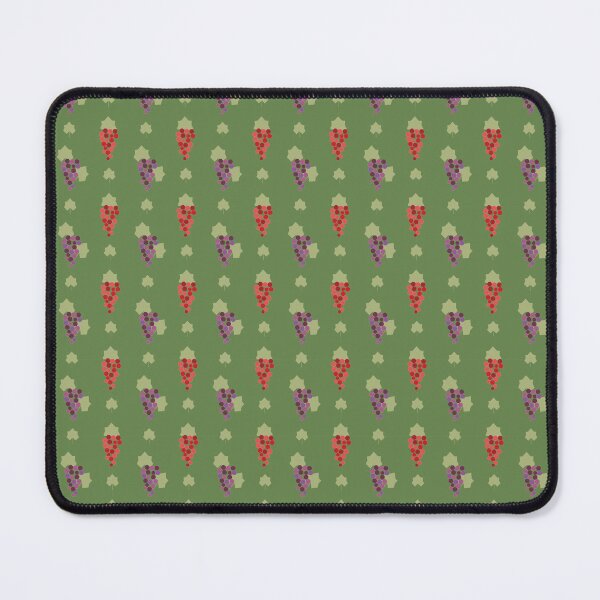 Item preview, Grapevine Deco Clusters Purple & Red on Green designed and sold by Qousqoza7.