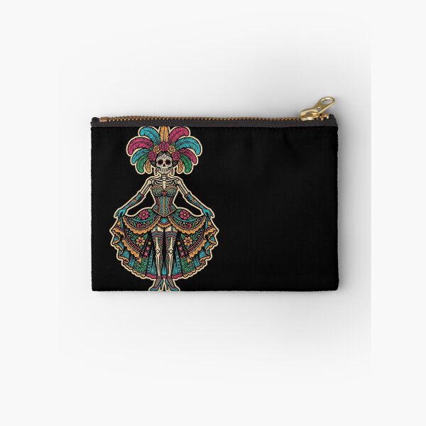 Item preview, Burlesque Calavera Sugar Skull Showgirl Day of the Dead Art Print designed and sold by FreiherrPK.