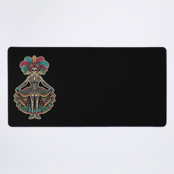Item preview, Burlesque Calavera Sugar Skull Showgirl Day of the Dead Art Print designed and sold by FreiherrPK.