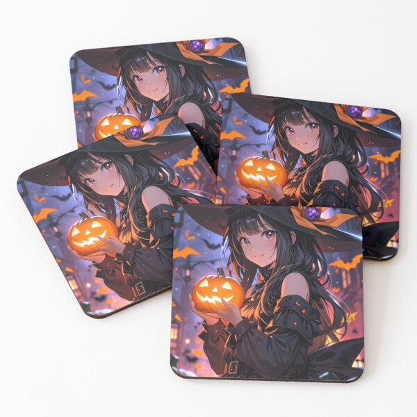 Item preview, Halloween Pumpkin Witch – Anime Witch Girl Spooky Aesthetic designed and sold by AnimDream .