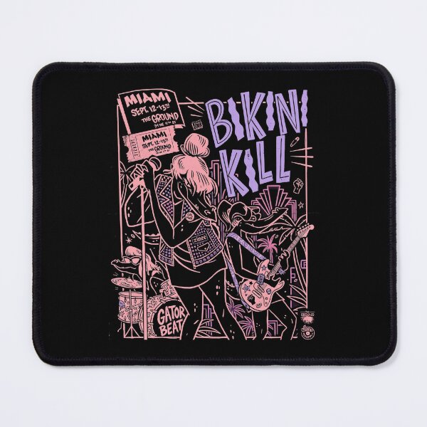 Item preview, Pastel Bikini Kill Punk Gator Band - Retro Miami Concert Poster designed and sold by rowawas.