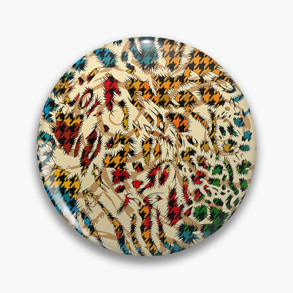 Item preview, Abstract Wild Houndstooth Pattern — Multicolor Artistic Design designed and sold by behappyandrelax.
