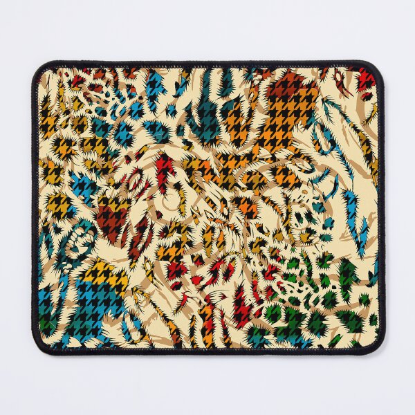Item preview, Abstract Wild Houndstooth Pattern — Multicolor Artistic Design designed and sold by behappyandrelax.