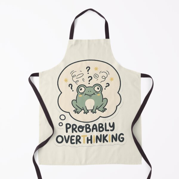 Item preview, Probably Overthinking Frog Sticker designed and sold by hutofdesigns.
