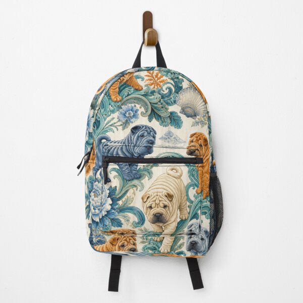 Item preview, Colorful Shar Peis in Floral Design designed and sold by Wags & Tails.