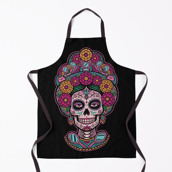 Item preview, Bimbo Calavera Sugar Skull Glamour Aesthetic Day of the Dead Art Print designed and sold by FreiherrPK.