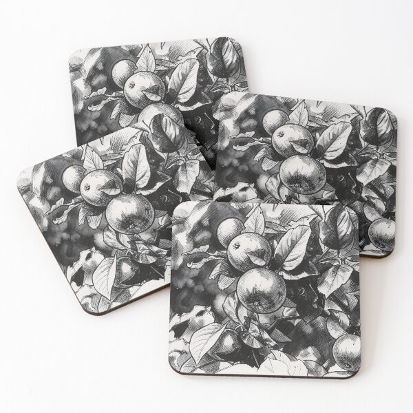 Item preview, Apples in Black and White designed and sold by tomorrowsart.