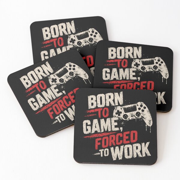 Item preview, Born To Game, Forced To Work Video Game Player Gamer Life designed and sold by RetroMini2026.