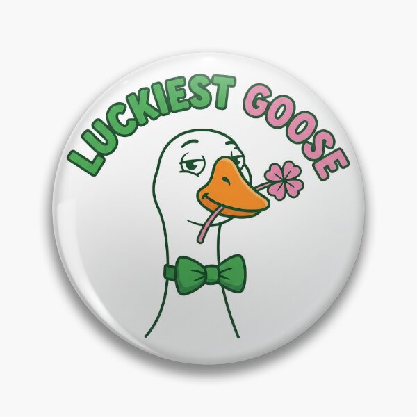 Item preview, Luckiest Goose Four Leaf Clover Funny designed and sold by DigitalAnnaBanana.