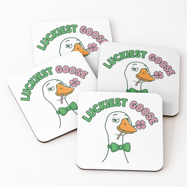 Item preview, Luckiest Goose Four Leaf Clover Funny designed and sold by DigitalAnnaBanana.
