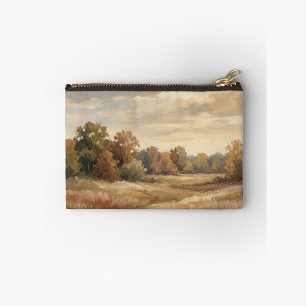 Item preview, Golden Autumn Meadow: Impasto Landscape Painting designed and sold by Zaramodo.