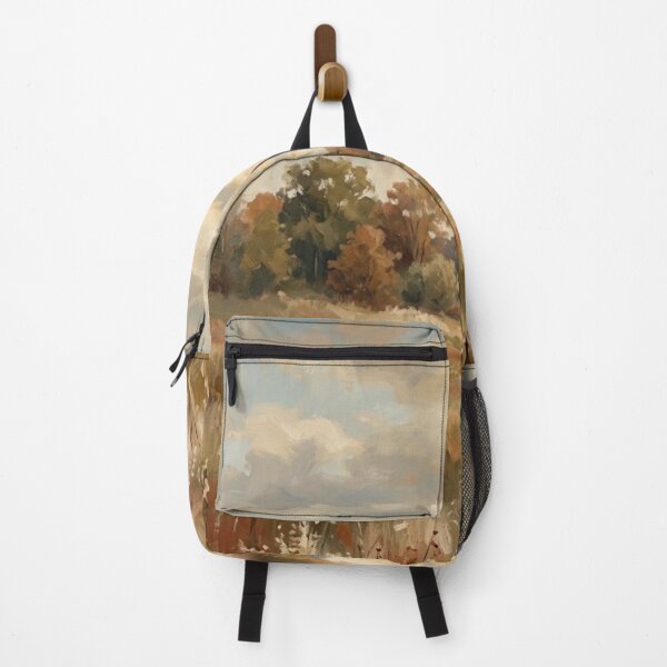 Item preview, Golden Autumn Meadow: Impasto Landscape Painting designed and sold by Zaramodo.