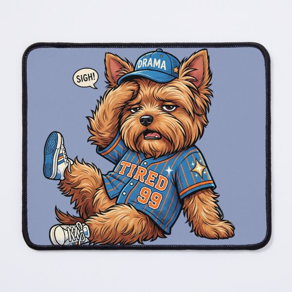 Item preview, Sporty Yorkie - dead battery designed and sold by design-rebell.