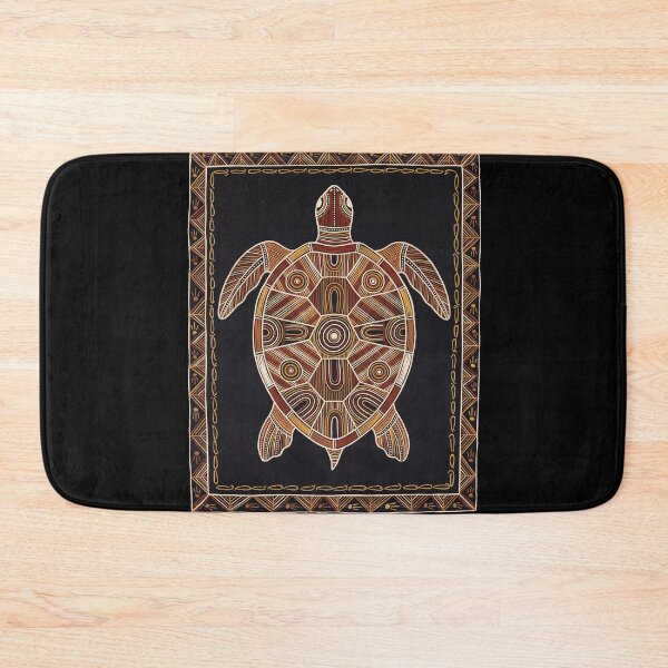 Item preview, Indigenous Australian Sea Turtle Aboriginal Dot Art Graphic Print designed and sold by FreiherrPK.