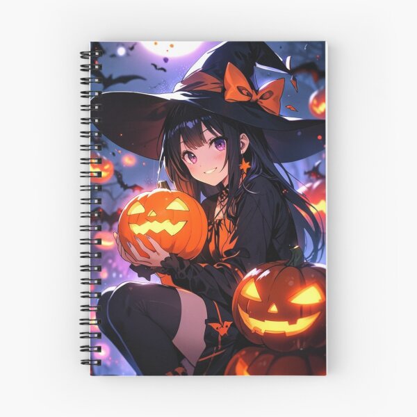 Item preview, Gothic Pumpkin Witch Anime Girl – Halloween Witch Aesthetic designed and sold by AnimDream .
