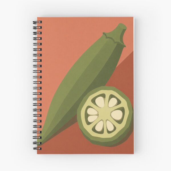 Item preview, Okra — Mid-Century Botanical Illustration designed and sold by Clementine Club.