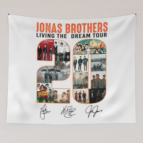 Aperçu de l'œuvre Tournée du 20e anniversaire de Jonas Living The Dream 2025 créée et vendue par NTProductionArt.
