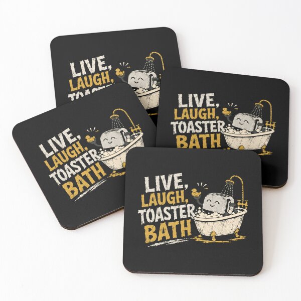 Item preview, Live, Laugh, Toaster Bath Dark Humor Sarcastic Mental Health Meme designed and sold by HumansStuck12.