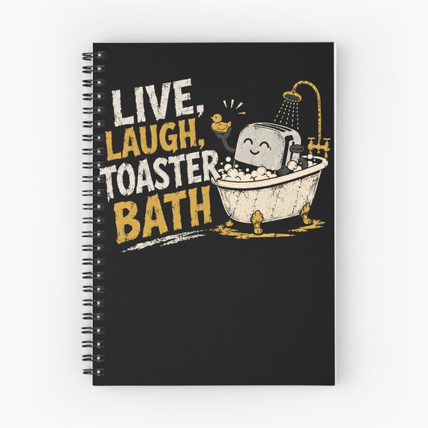 Item preview, Live, Laugh, Toaster Bath Dark Humor Sarcastic Mental Health Meme designed and sold by HumansStuck12.