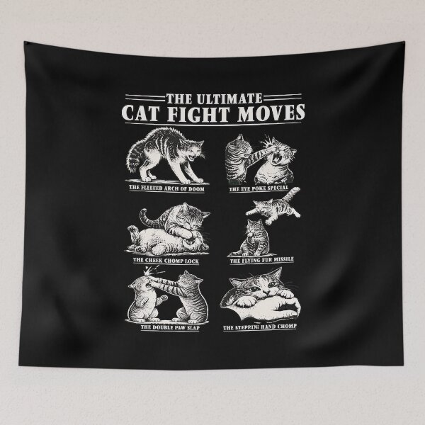 Item preview, The Ultimate Cat Fight Moves Funny Cat Lover Gift designed and sold by Dmo3HarkoArt.
