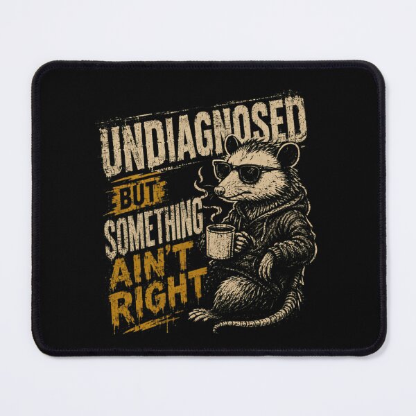 Item preview, Undiagnosed But Something Ain't Right Opossum Funny Relatable Animal designed and sold by RetroMini2026.